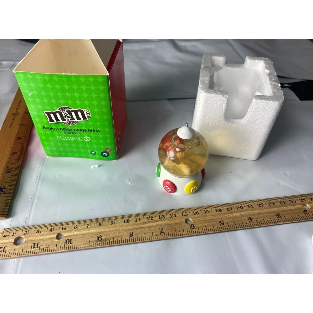 M&M Red Gumball Machine Christmas Ornament M&Ms‎ Holiday Collectible